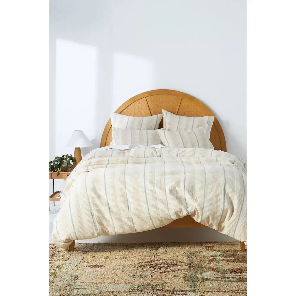 New Anthropologie Woven Demetria Duvet Cover Size King